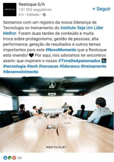 Depoimento Restoque S/A